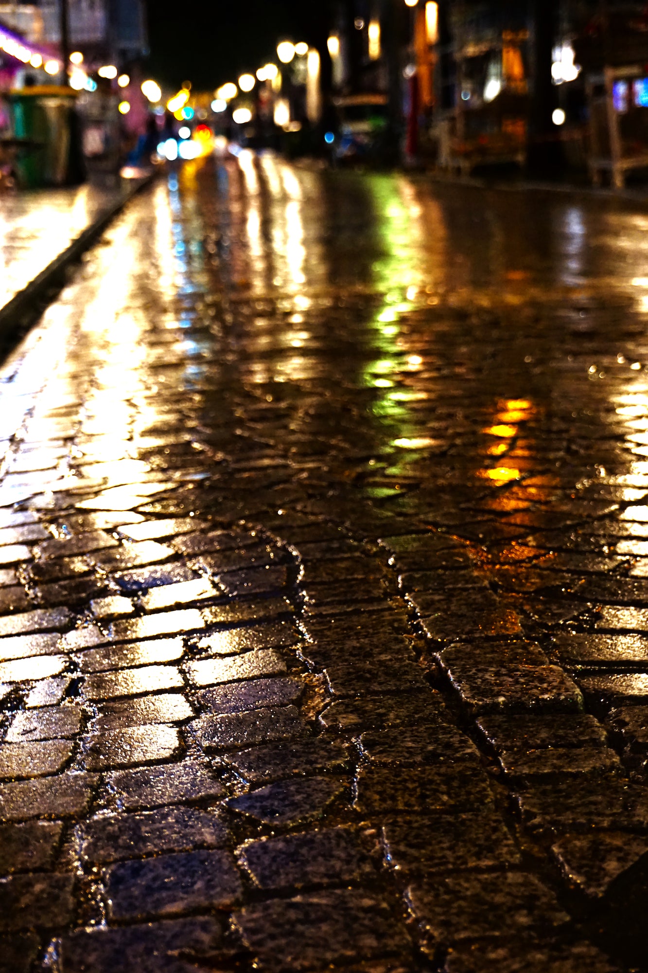 Wet Pavement, Paris, France